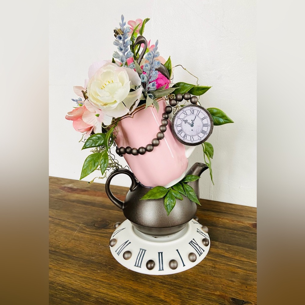 "It's Always Tea Time" Pink Wonderland Centerpiece